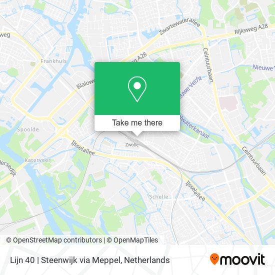 Lijn 40 | Steenwijk via Meppel map