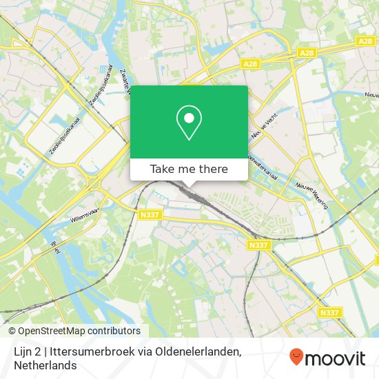 Lijn 2 | Ittersumerbroek via Oldenelerlanden map