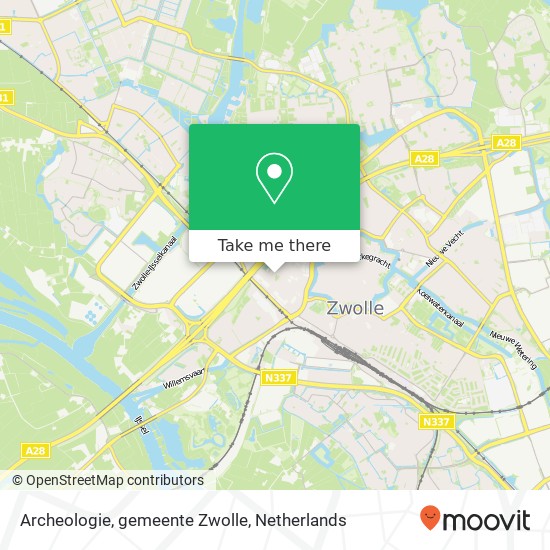 Archeologie, gemeente Zwolle Karte