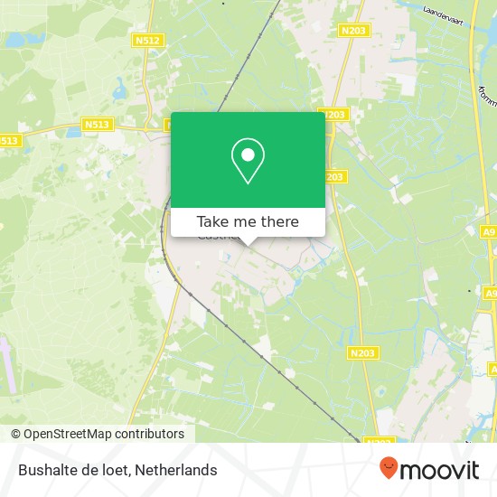 Bushalte de loet map