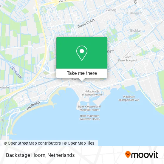 Backstage Hoorn map