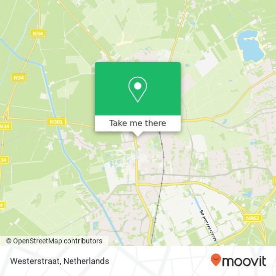 Westerstraat map