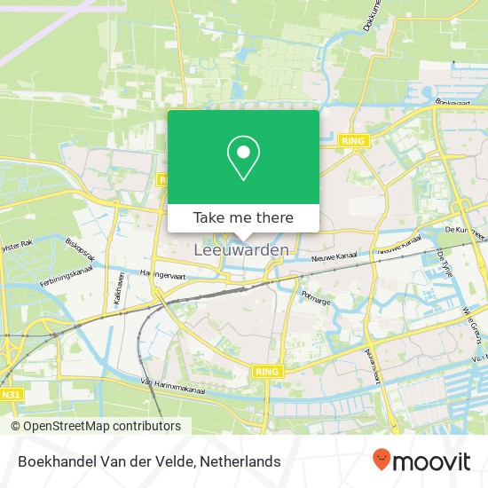 Boekhandel Van der Velde map