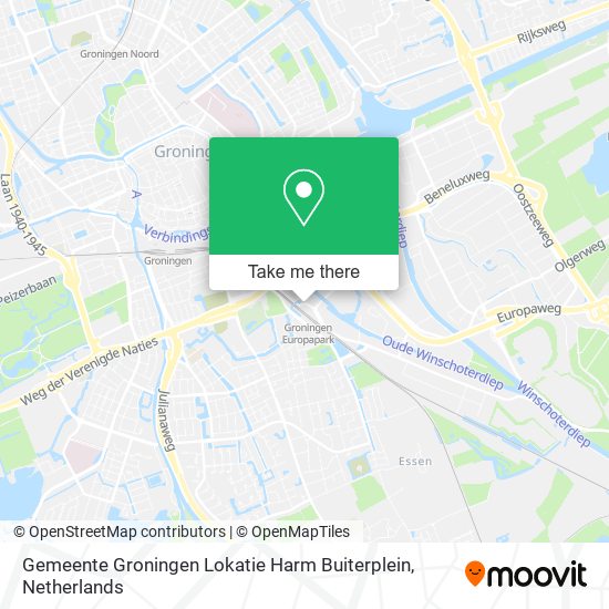 Gemeente Groningen Lokatie Harm Buiterplein Karte