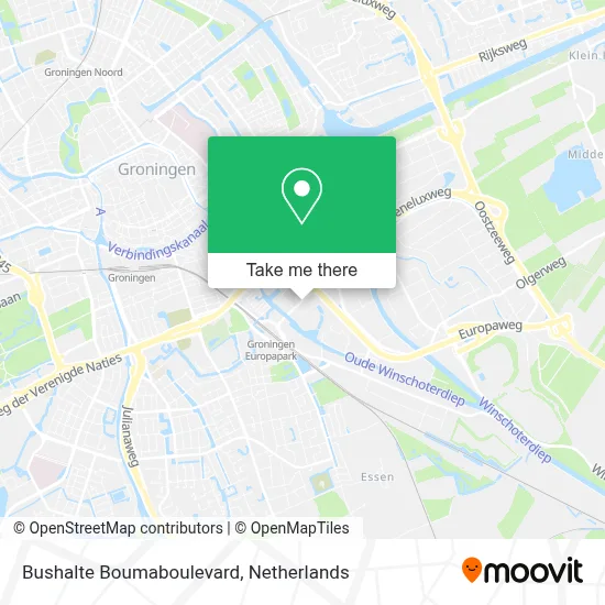 Bushalte Boumaboulevard map