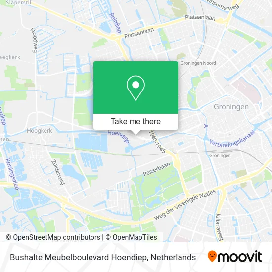 Bushalte Meubelboulevard Hoendiep map