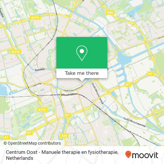 Centrum Oost - Manuele therapie en fysiotherapie map