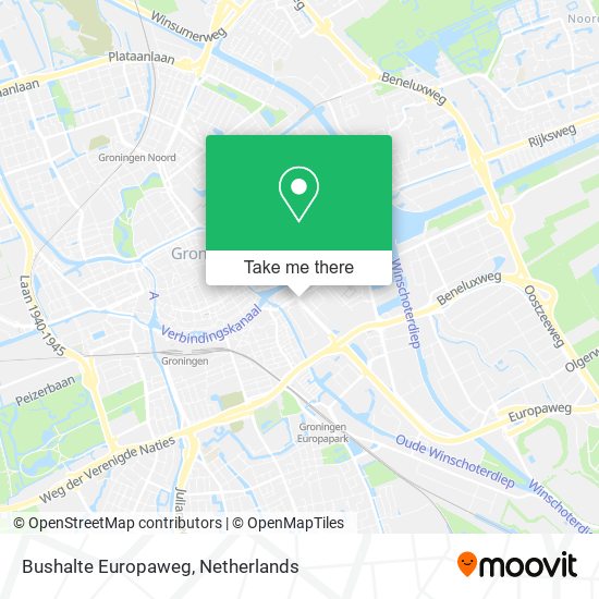 Bushalte Europaweg map