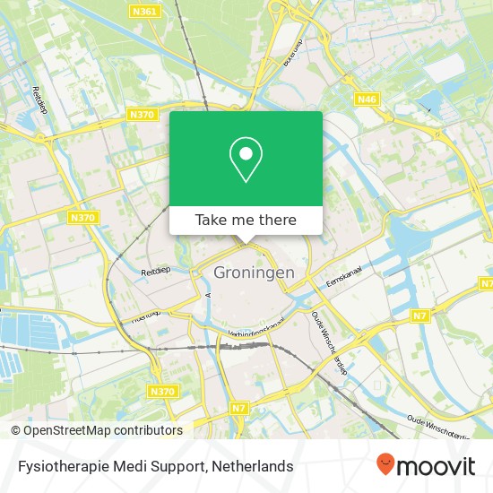 Fysiotherapie Medi Support map