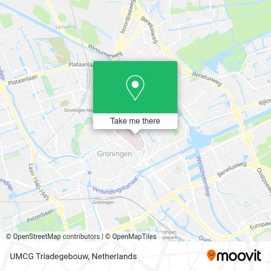 UMCG Triadegebouw map