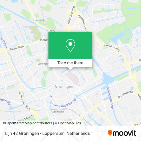 Lijn 42 Groningen - Loppersum map