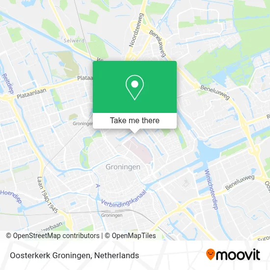 Oosterkerk Groningen map