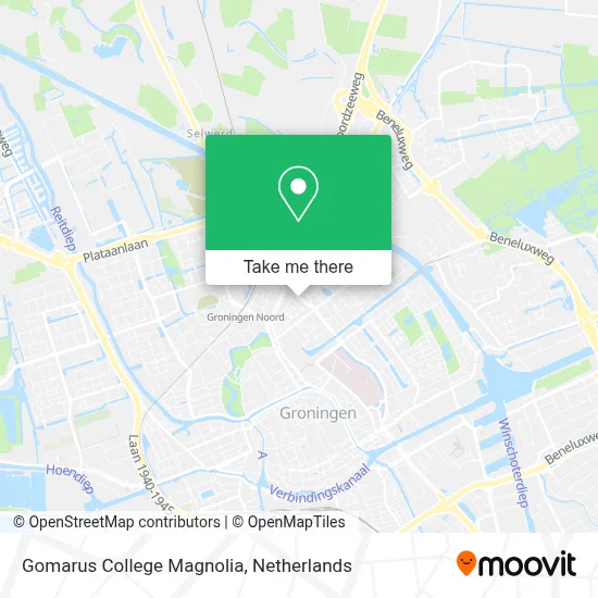 Gomarus College Magnolia map
