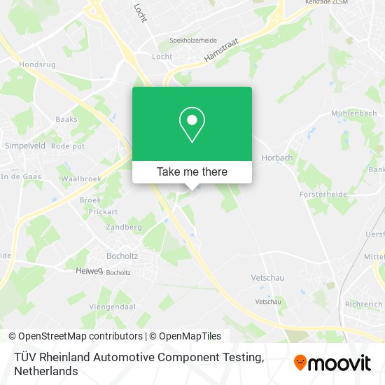 TÜV Rheinland Automotive Component Testing map