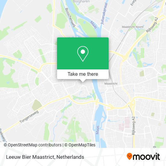 Leeuw Bier Maastrict map