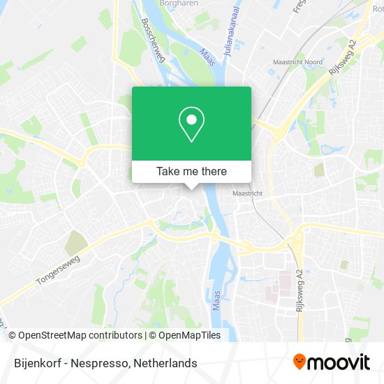 Bijenkorf - Nespresso map