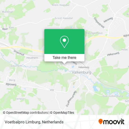 Voetbalpro Limburg map