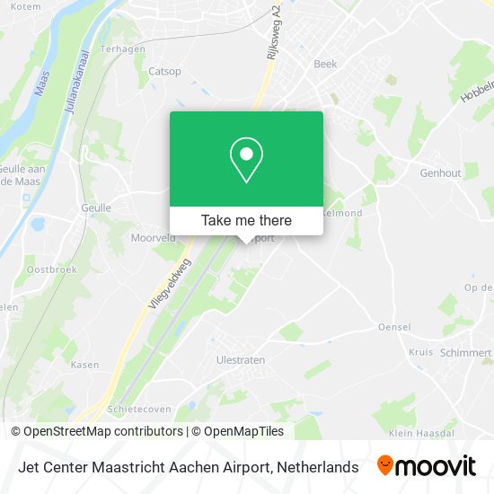 Jet Center Maastricht Aachen Airport map