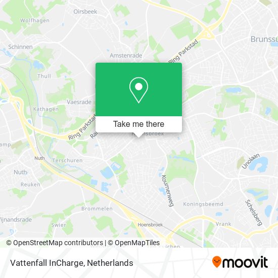 Vattenfall InCharge map