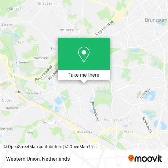 Western Union map