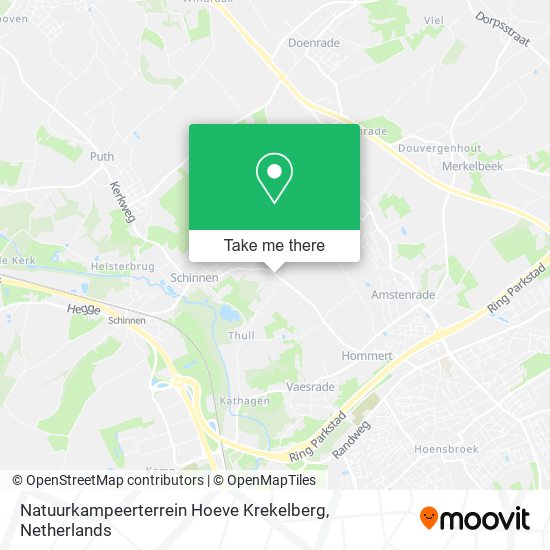 Natuurkampeerterrein Hoeve Krekelberg map