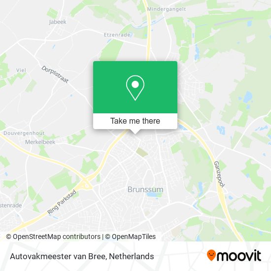 Autovakmeester van Bree Karte