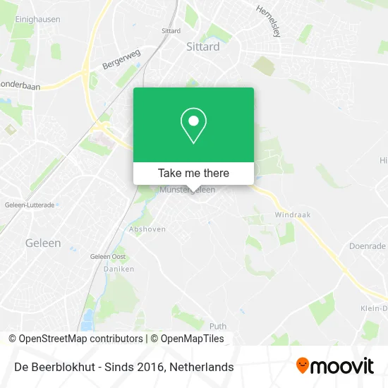 De Beerblokhut - Sinds 2016 map