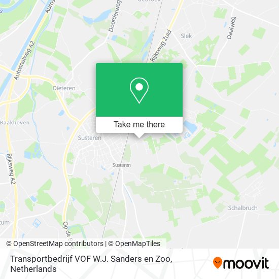 Transportbedrijf VOF W.J. Sanders en Zoo map