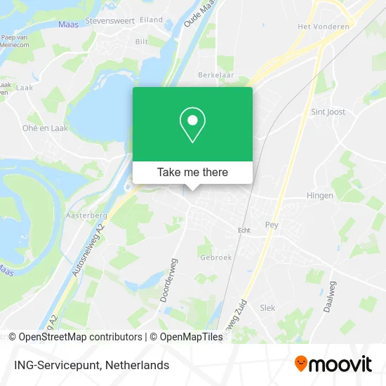 ING-Servicepunt map