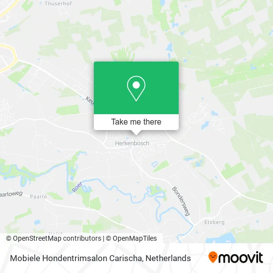 Mobiele Hondentrimsalon Carischa map