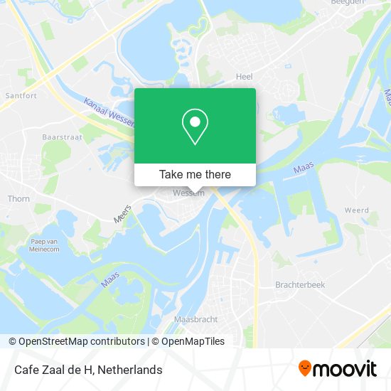 Cafe Zaal de H map