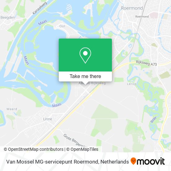 Van Mossel MG-servicepunt Roermond Karte