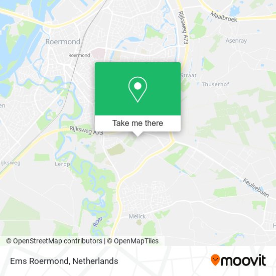 Ems Roermond map