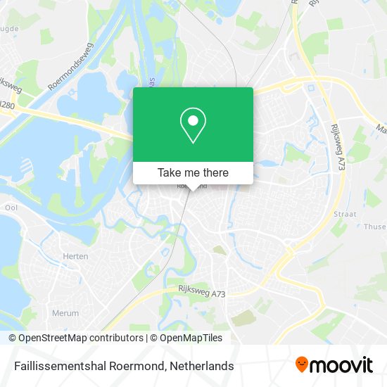 Faillissementshal Roermond map
