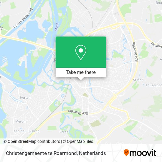 Christengemeente te Roermond Karte