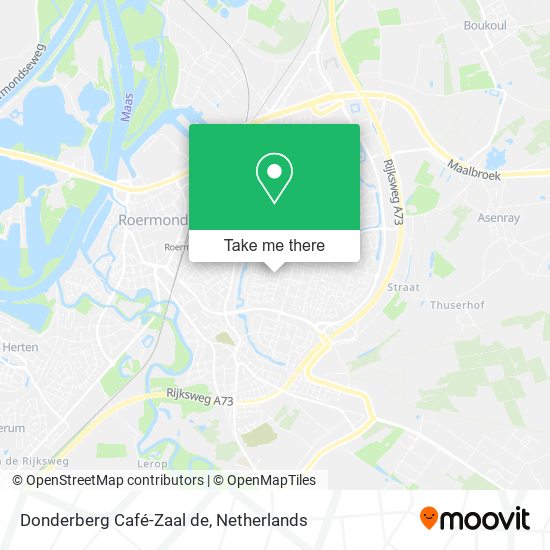 Donderberg Café-Zaal de map