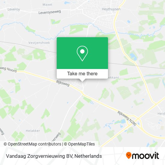 Vandaag Zorgvernieuwing BV Karte