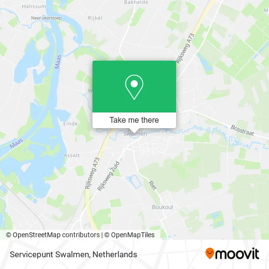 Servicepunt Swalmen map