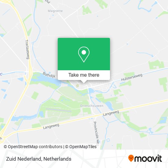 Zuid Nederland map