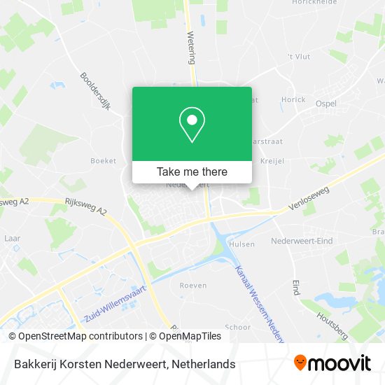 Bakkerij Korsten Nederweert map