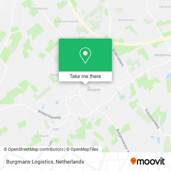 Burgmans Logistics map