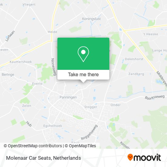 Molenaar Car Seats map