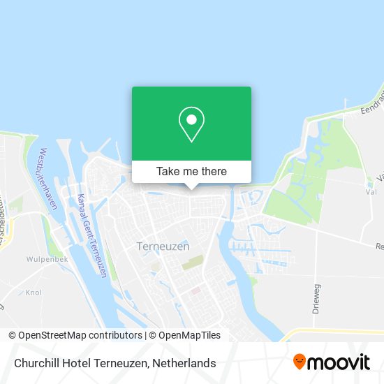 Churchill Hotel Terneuzen Karte