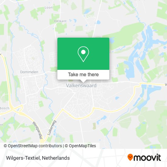 Wilgers-Textiel map