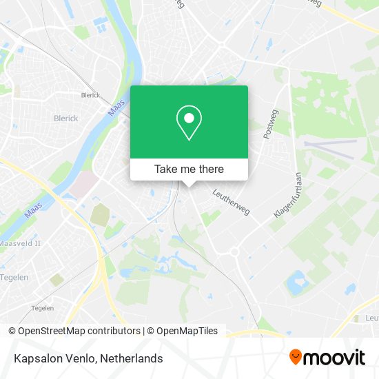 Kapsalon Venlo map