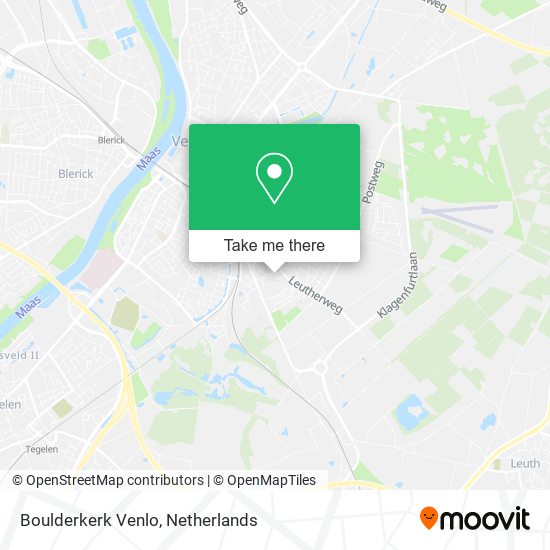 Boulderkerk Venlo map
