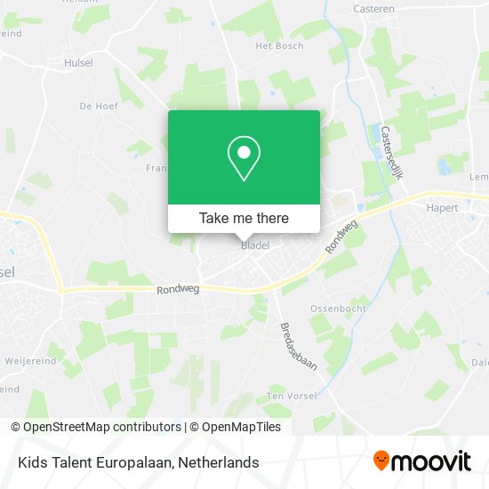 Kids Talent Europalaan map