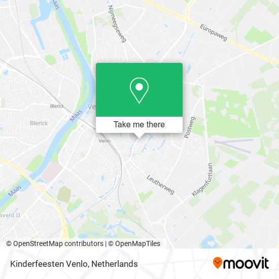 Kinderfeesten Venlo map