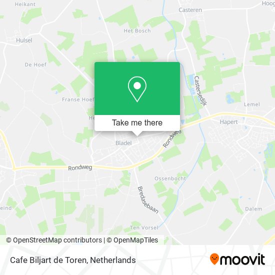 Cafe Biljart de Toren map