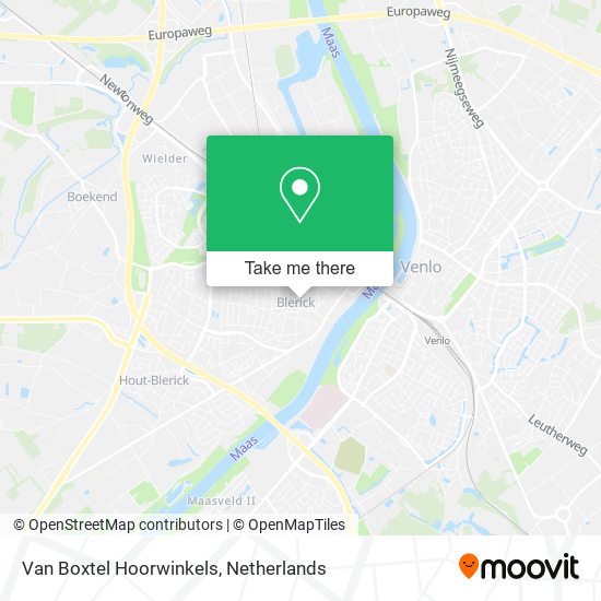 Van Boxtel Hoorwinkels map